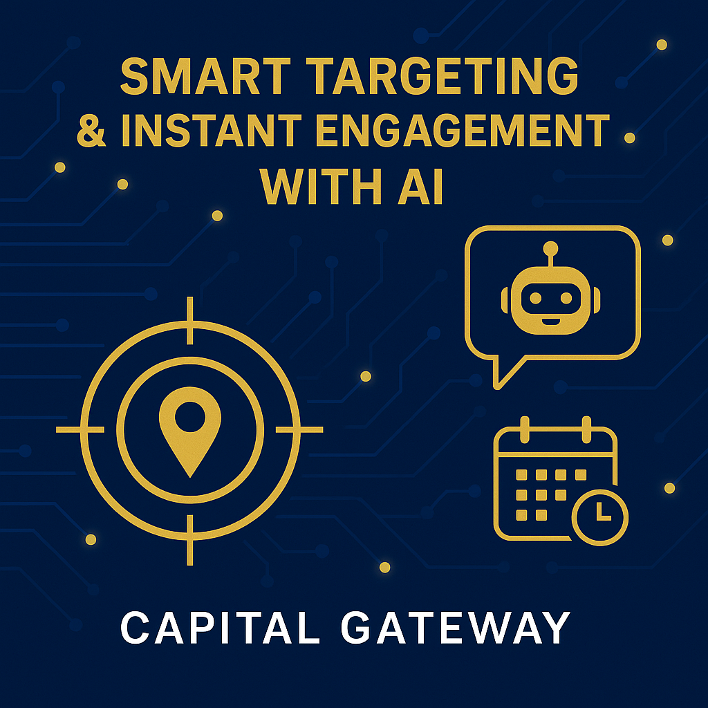 investor fund optimization - Smart Targeting and Instant AI Engagement Graphic – Capital Gateway Solutions